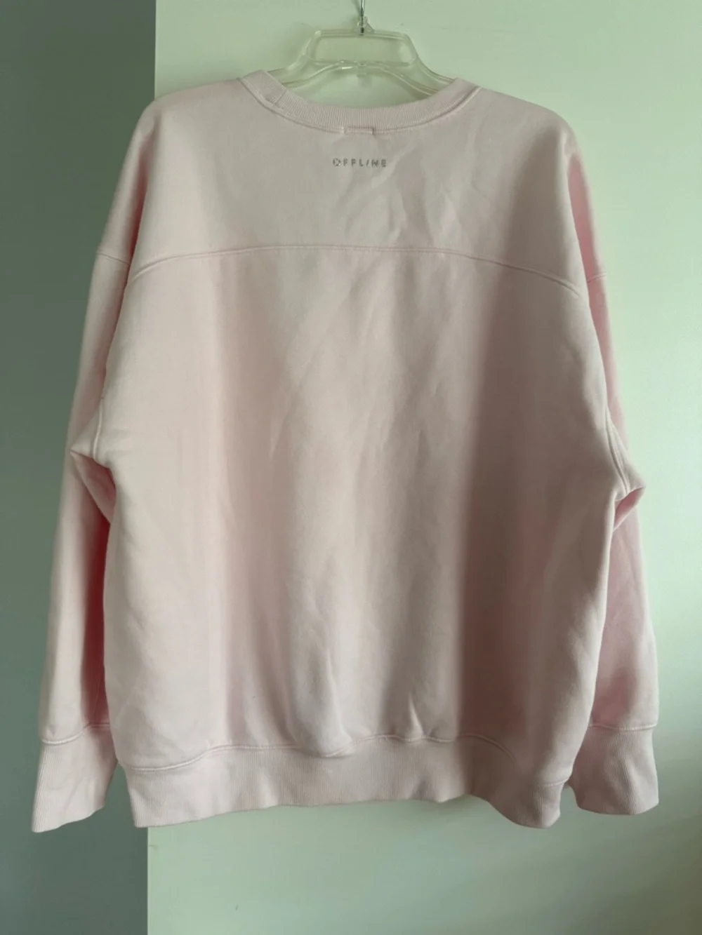 OFFLINE By Aerie Cloud Fleece Oversized Crewneck Sweatshirt - Pink Petal - Picture 4 of 14